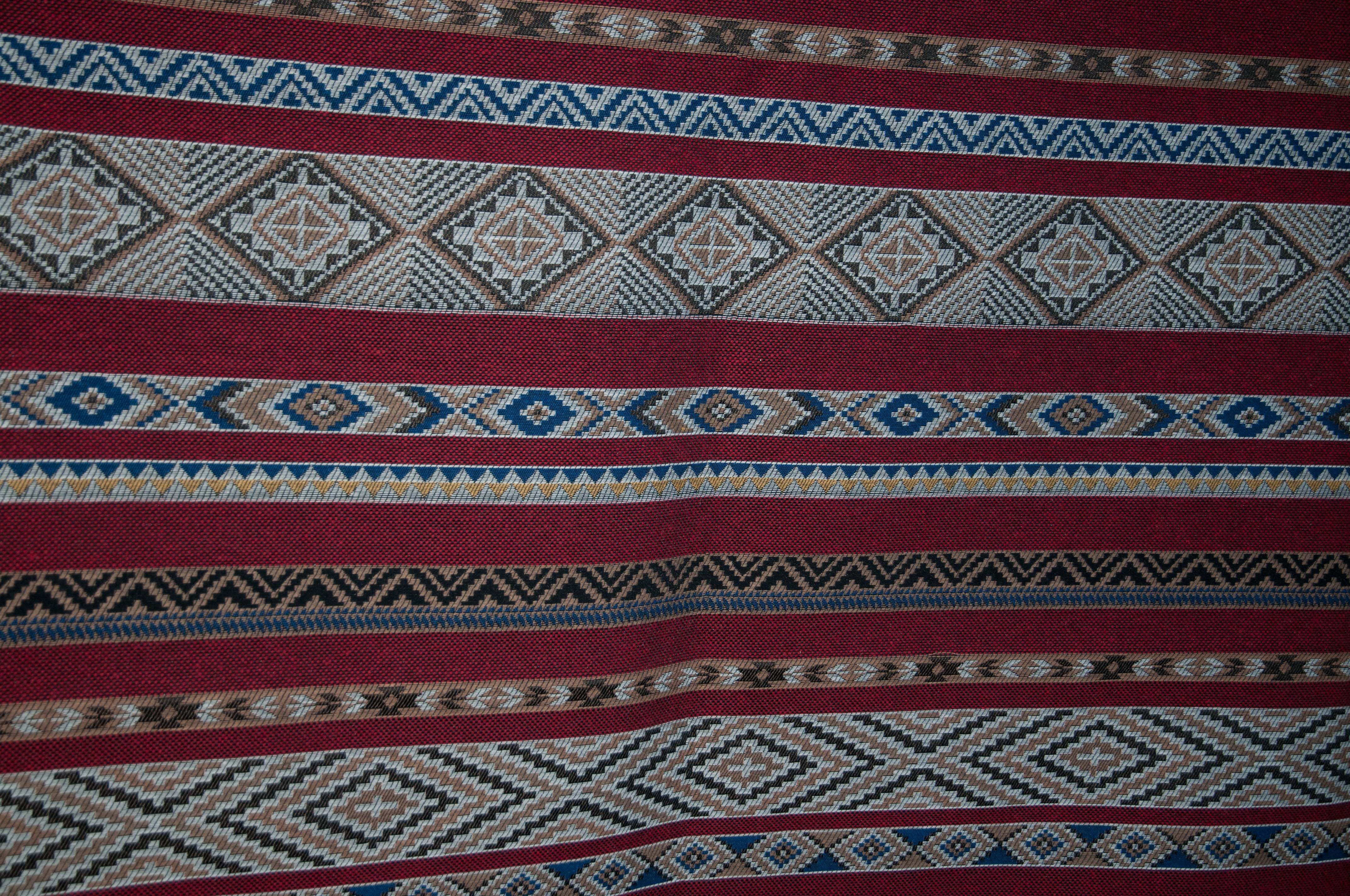 tissus rouge Indien